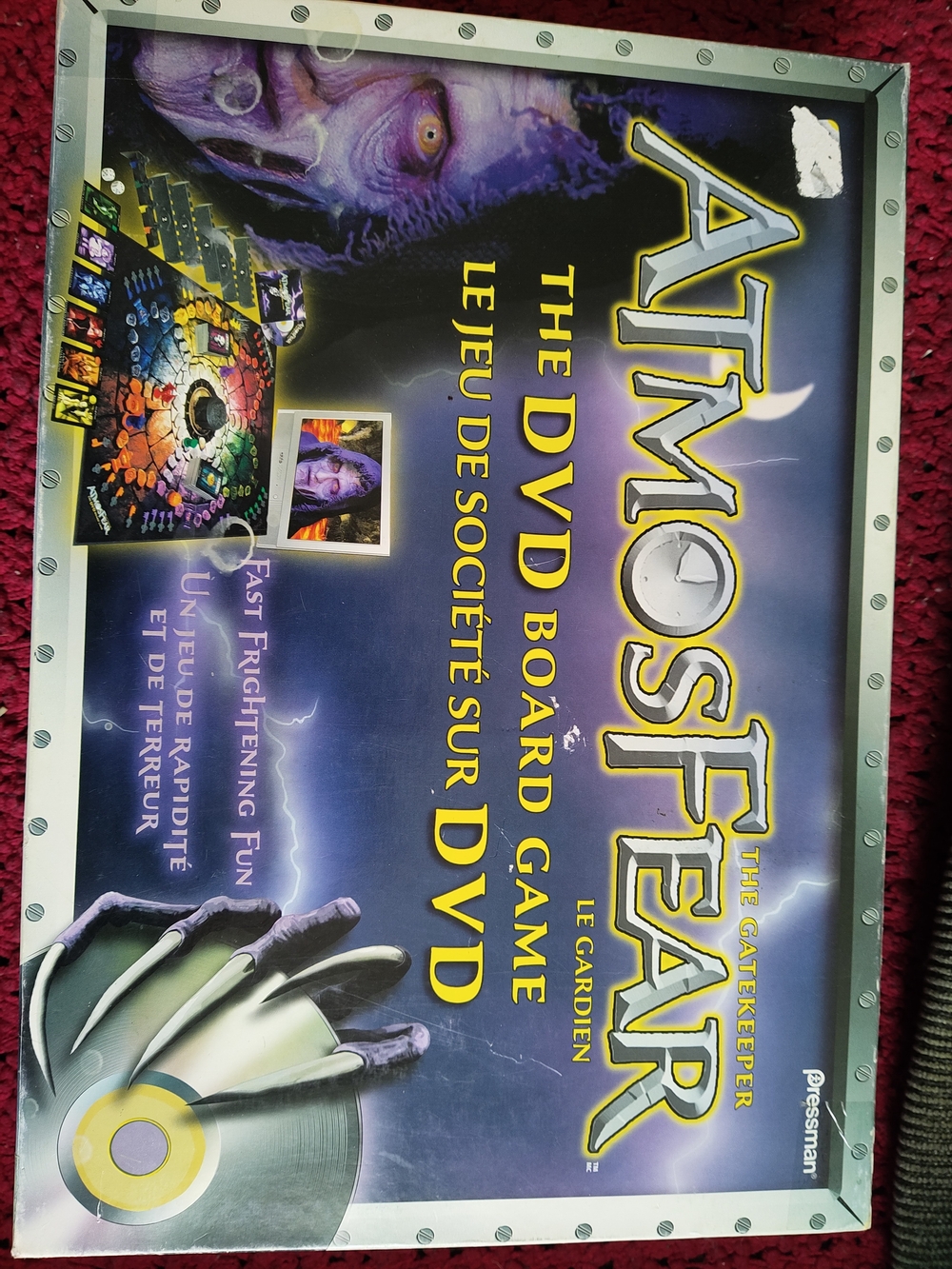 Atmosfear The DVD Board Game - Purple Horror-Themed Box